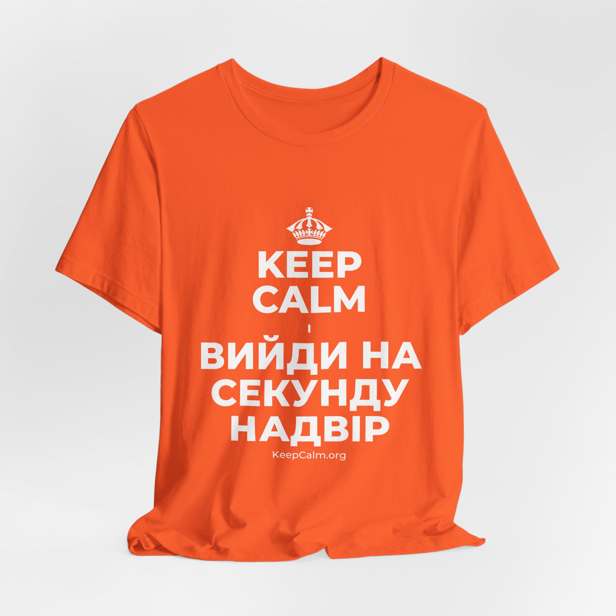 KEEP CALM І ВИЙДИ НА СЕКУНДУ НАДВІР T-Shirt (Baby Blue–Silver)