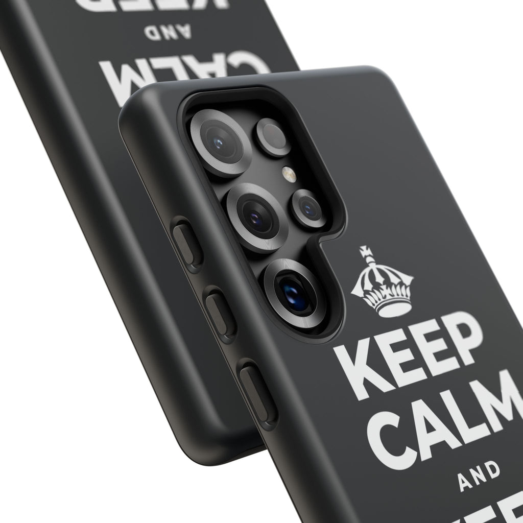 KEEP CALM AND KEEP WINNING Phone Case (Dark)