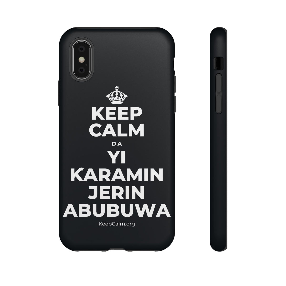 KEEP CALM DA YI ƘARAMIN JERIN ABUBUWA Phone Case (Dark)