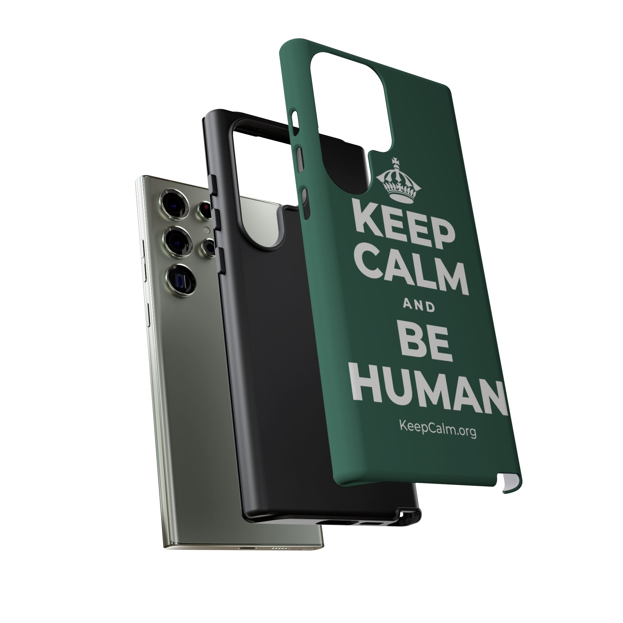 KEEP CALM AND BE HUMAN Phone Case