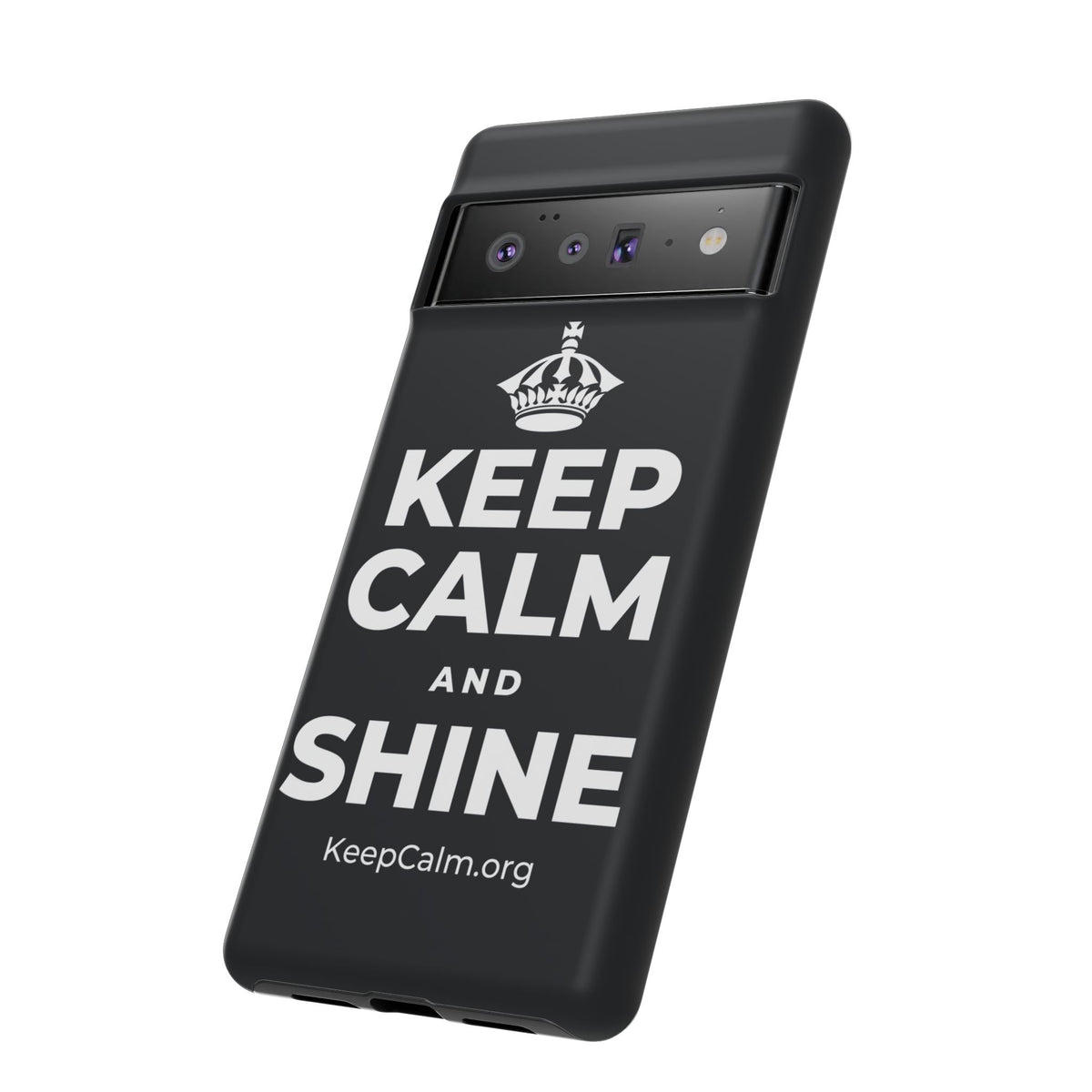 KEEP CALM AND SHINE Phone Case (Dark)