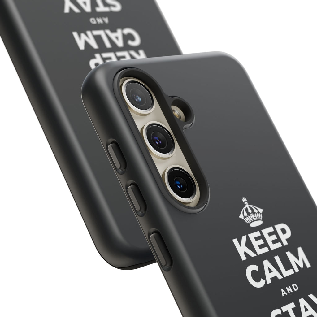 KEEP CALM AND STAY UNBOTHERED Phone Case (Dark)