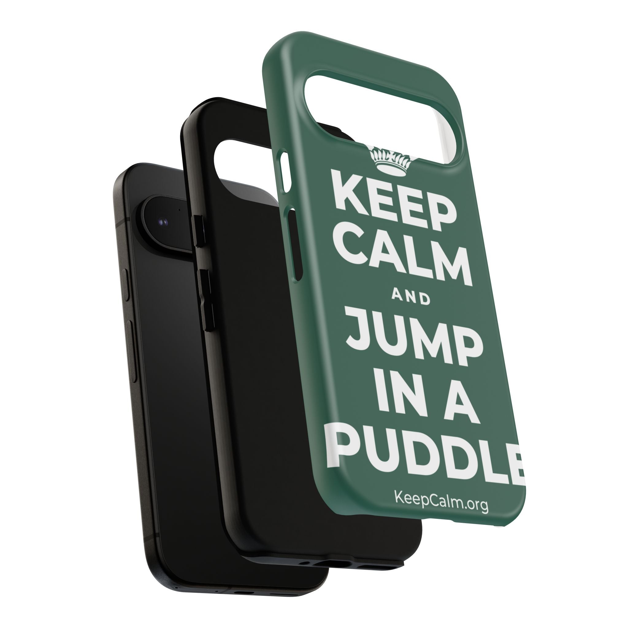KEEP CALM AND JUMP IN A PUDDLE Phone Case