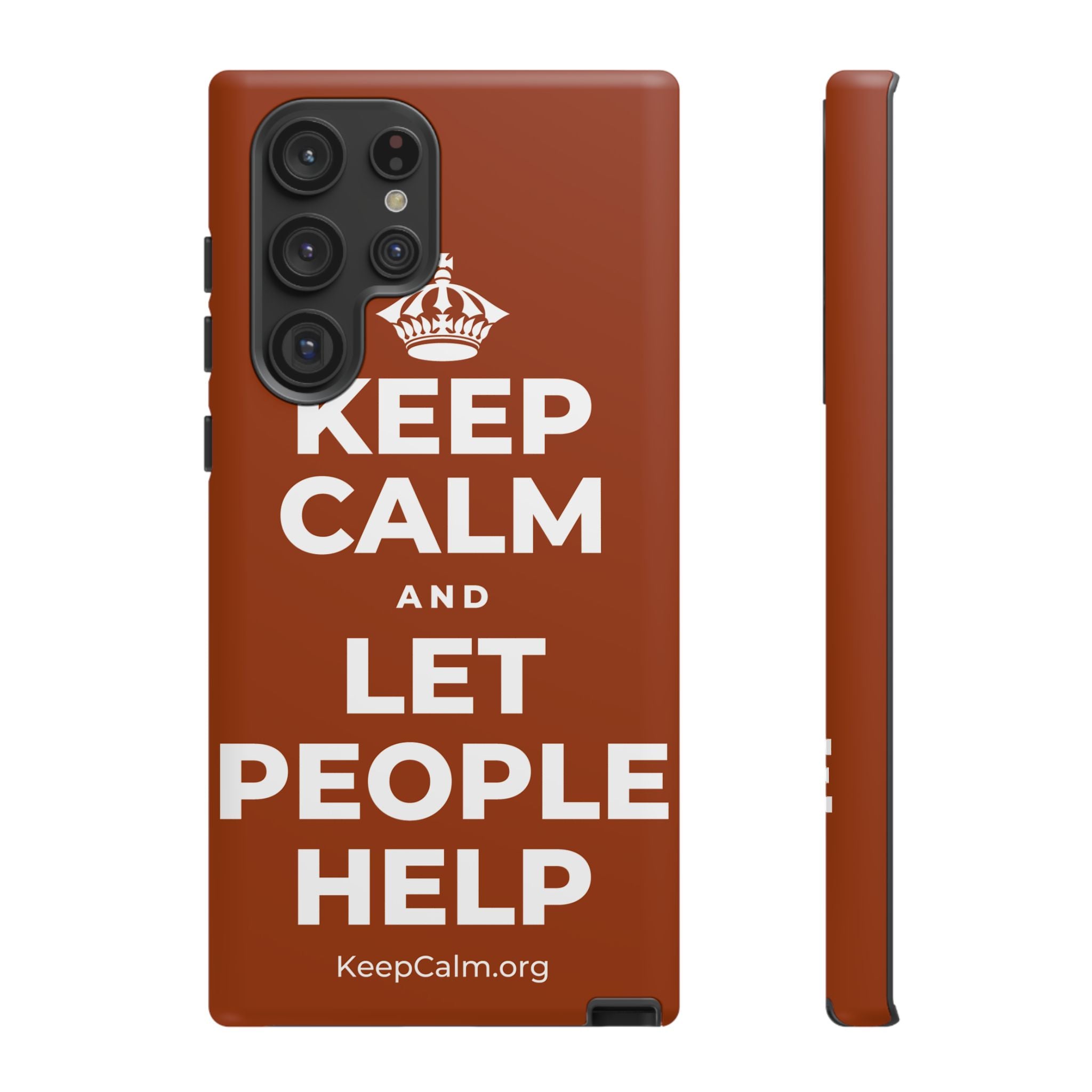 KEEP CALM AND LET PEOPLE HELP Phone Case