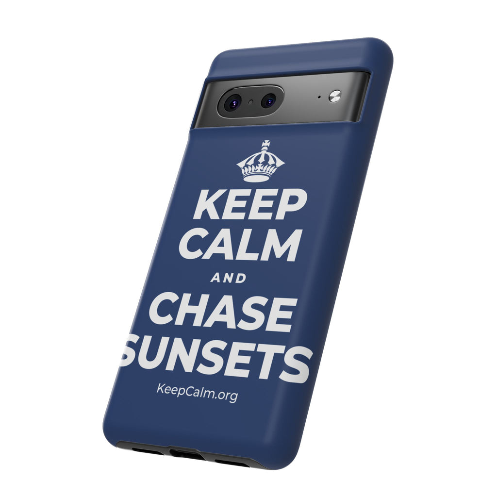 KEEP CALM AND CHASE SUNSETS Phone Case