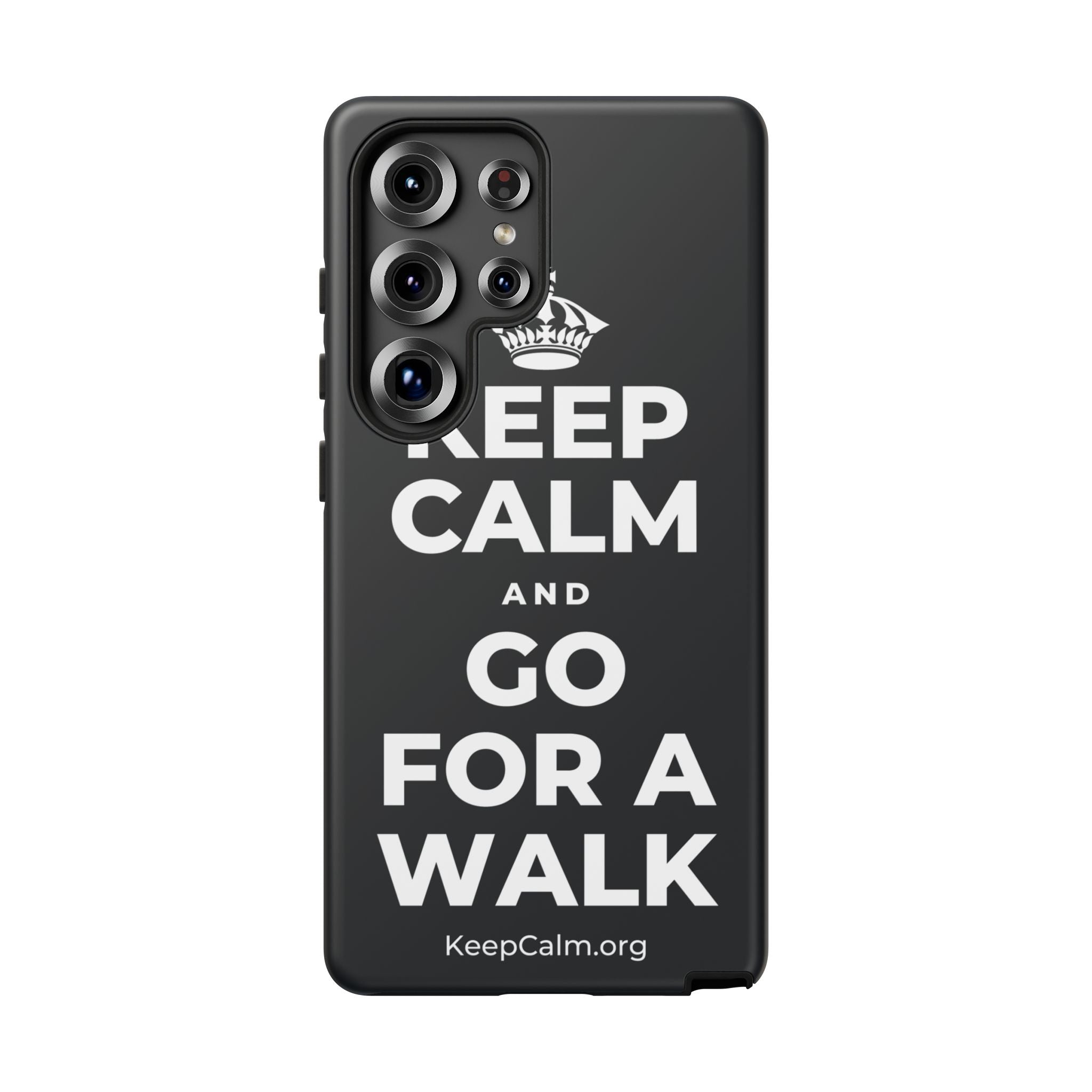 KEEP CALM AND GO FOR A WALK Phone Case (Dark)