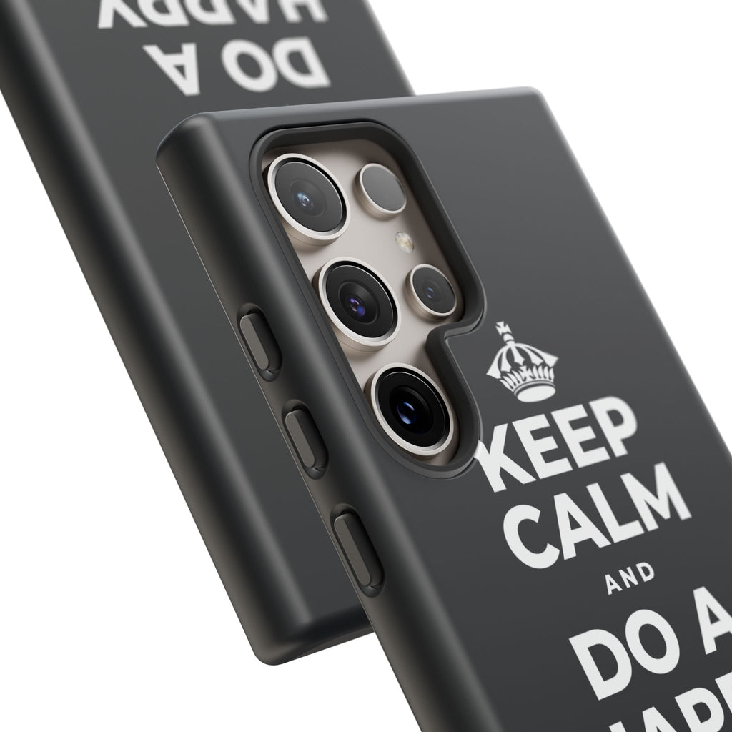 KEEP CALM AND DO A HAPPY LITTLE DANCE Phone Case (Dark)