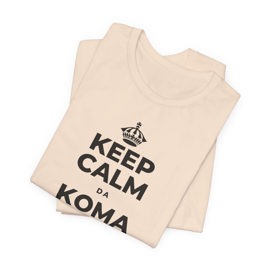 KEEP CALM DA KOMA YANAYIN HUTUN MAKO T-Shirt (Soft Cream–Heather Mauve)