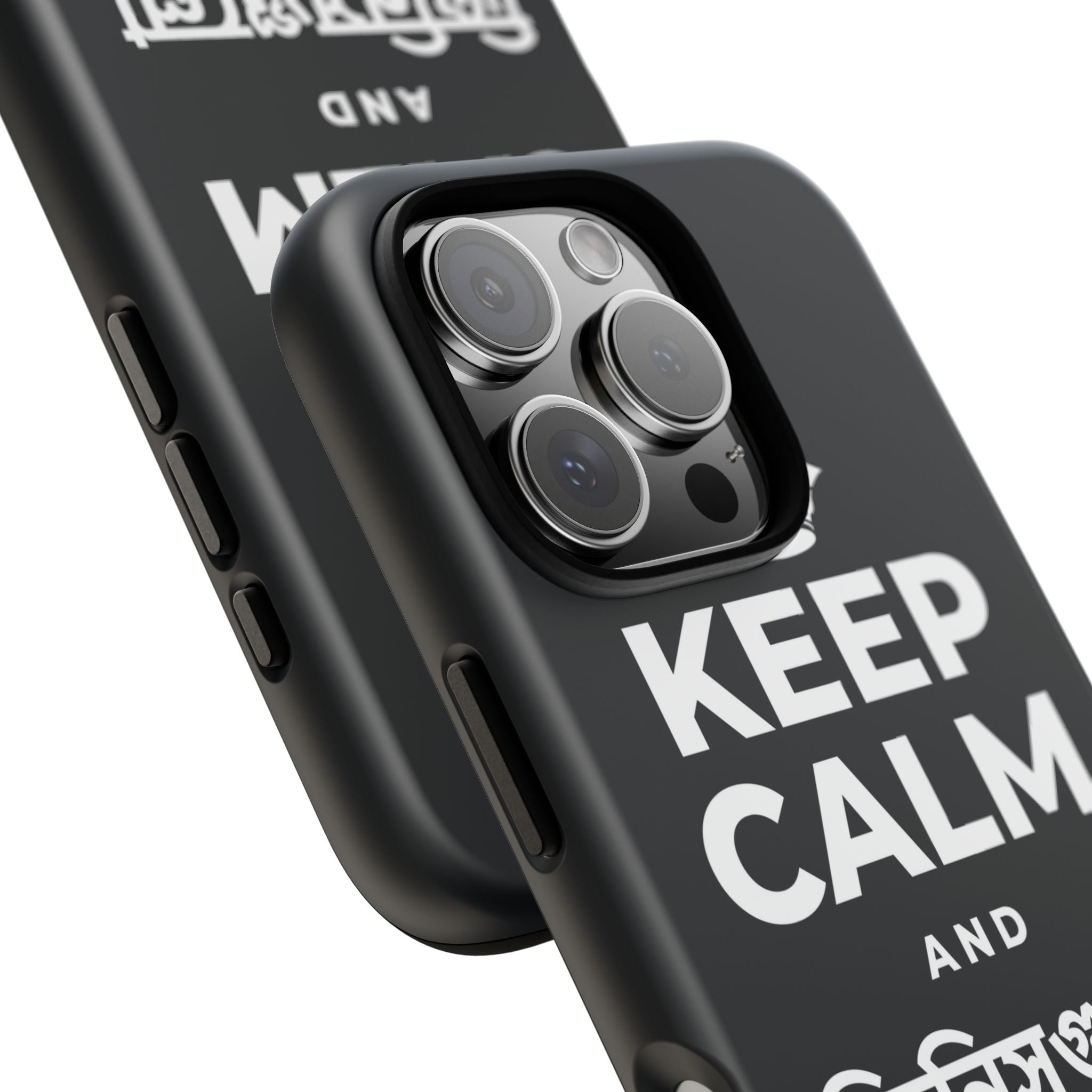 KEEP CALM AND জিনিসগুলো ঝরে যেতে দাও Phone Case (Dark)