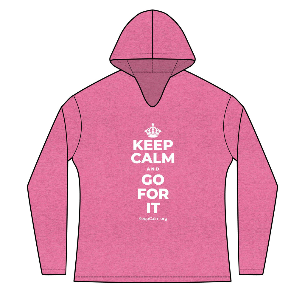 KEEP CALM AND GO FOR IT Women's Long Sleeve Hoodie