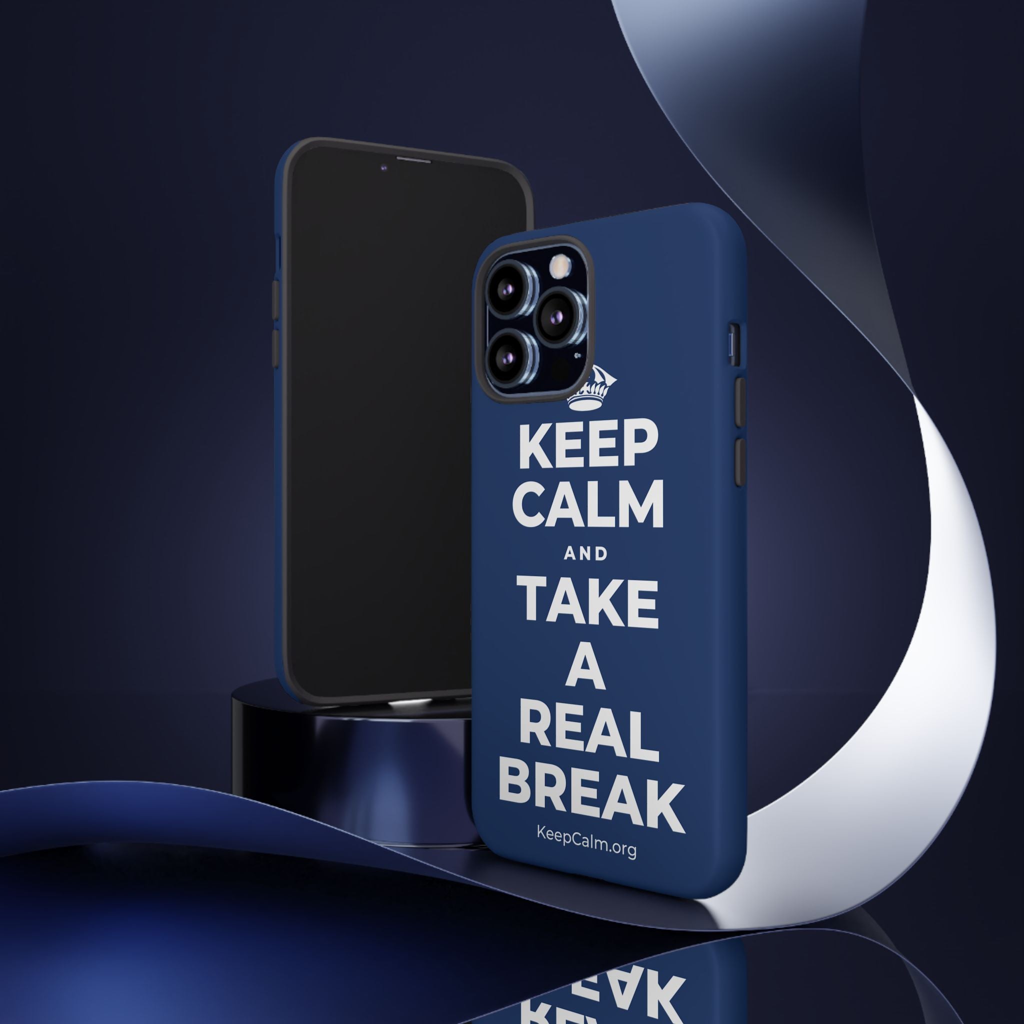 KEEP CALM AND TAKE A REAL BREAK Phone Case