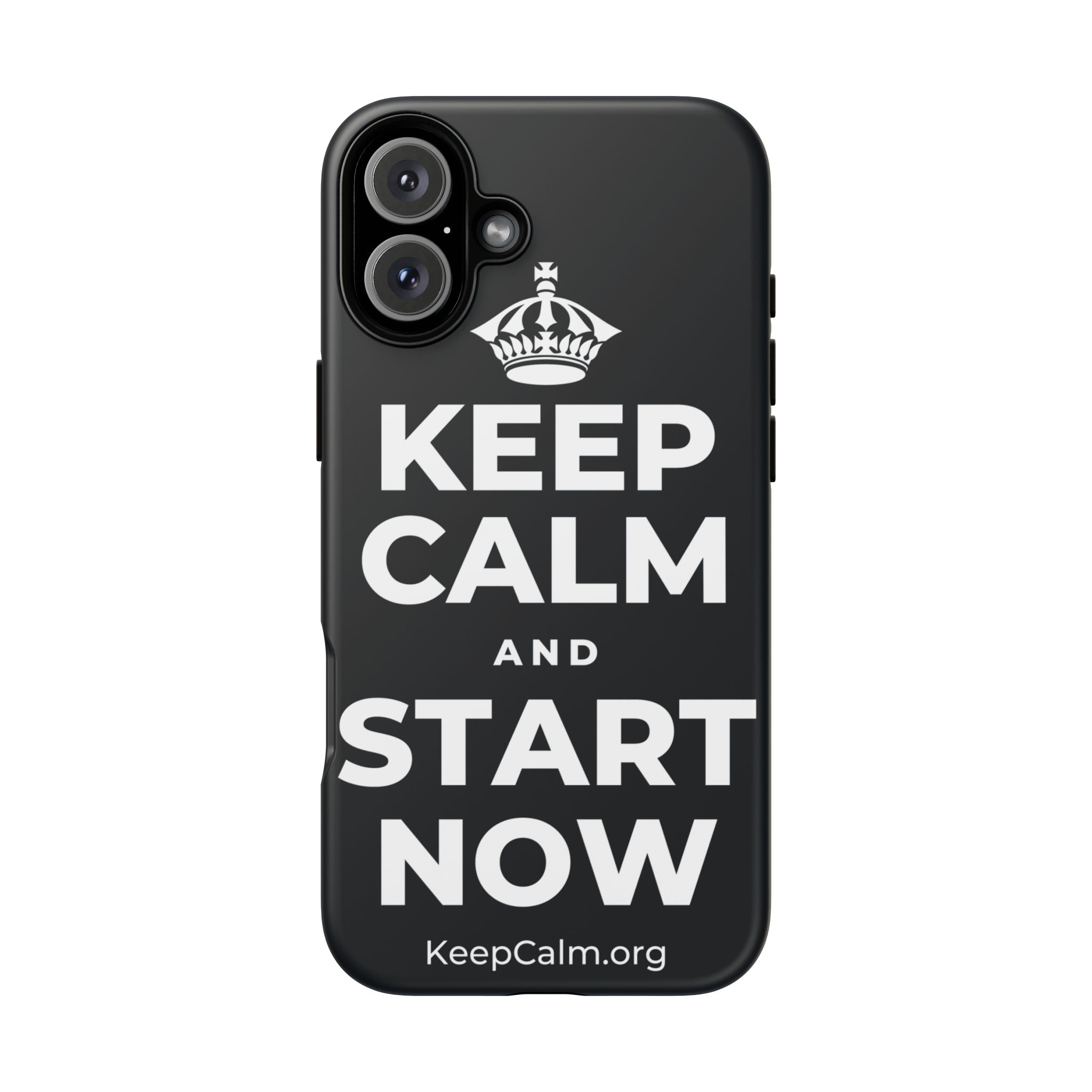 KEEP CALM AND START NOW Phone Case (Dark)