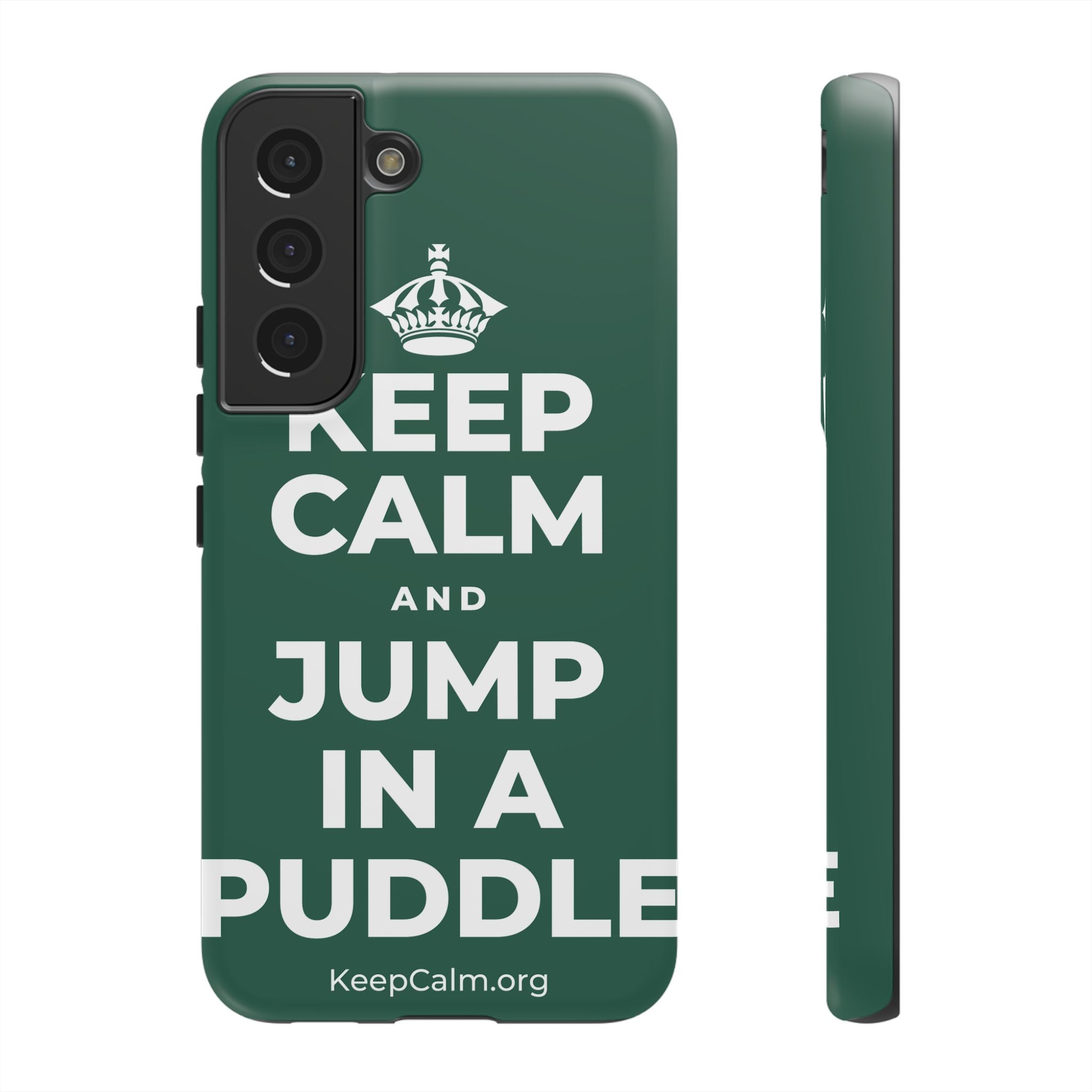 KEEP CALM AND JUMP IN A PUDDLE Phone Case