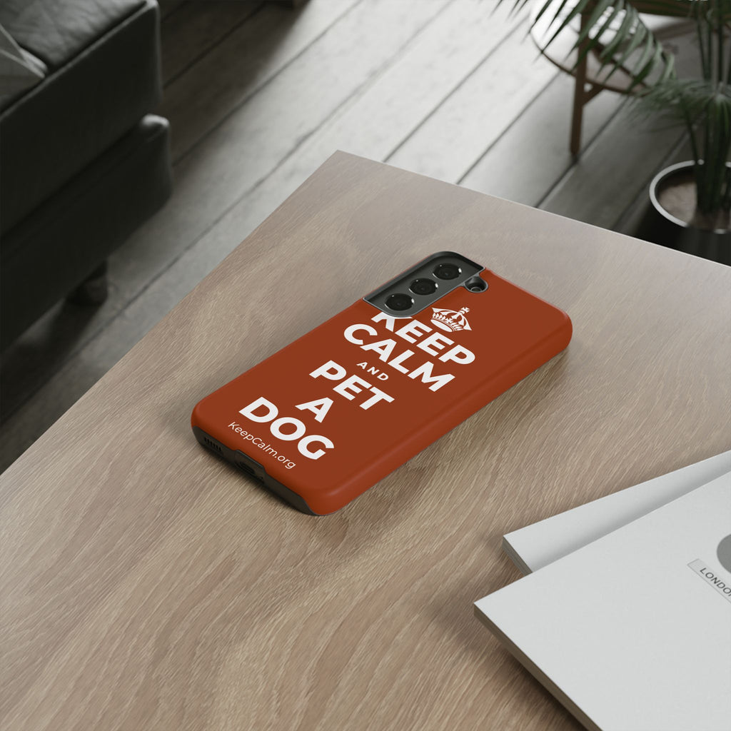 KEEP CALM AND PET A DOG Phone Case