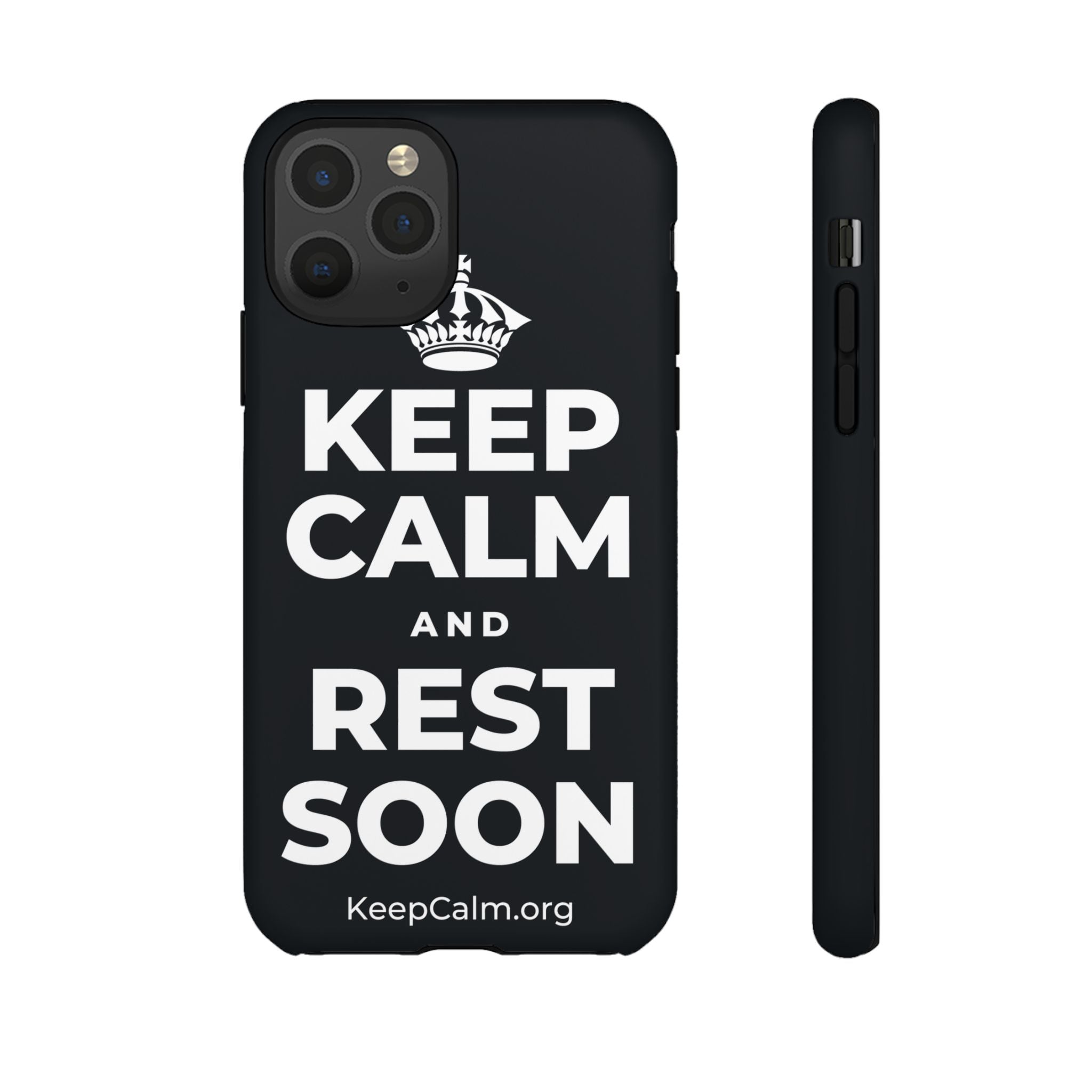 KEEP CALM AND REST SOON Phone Case (Dark)