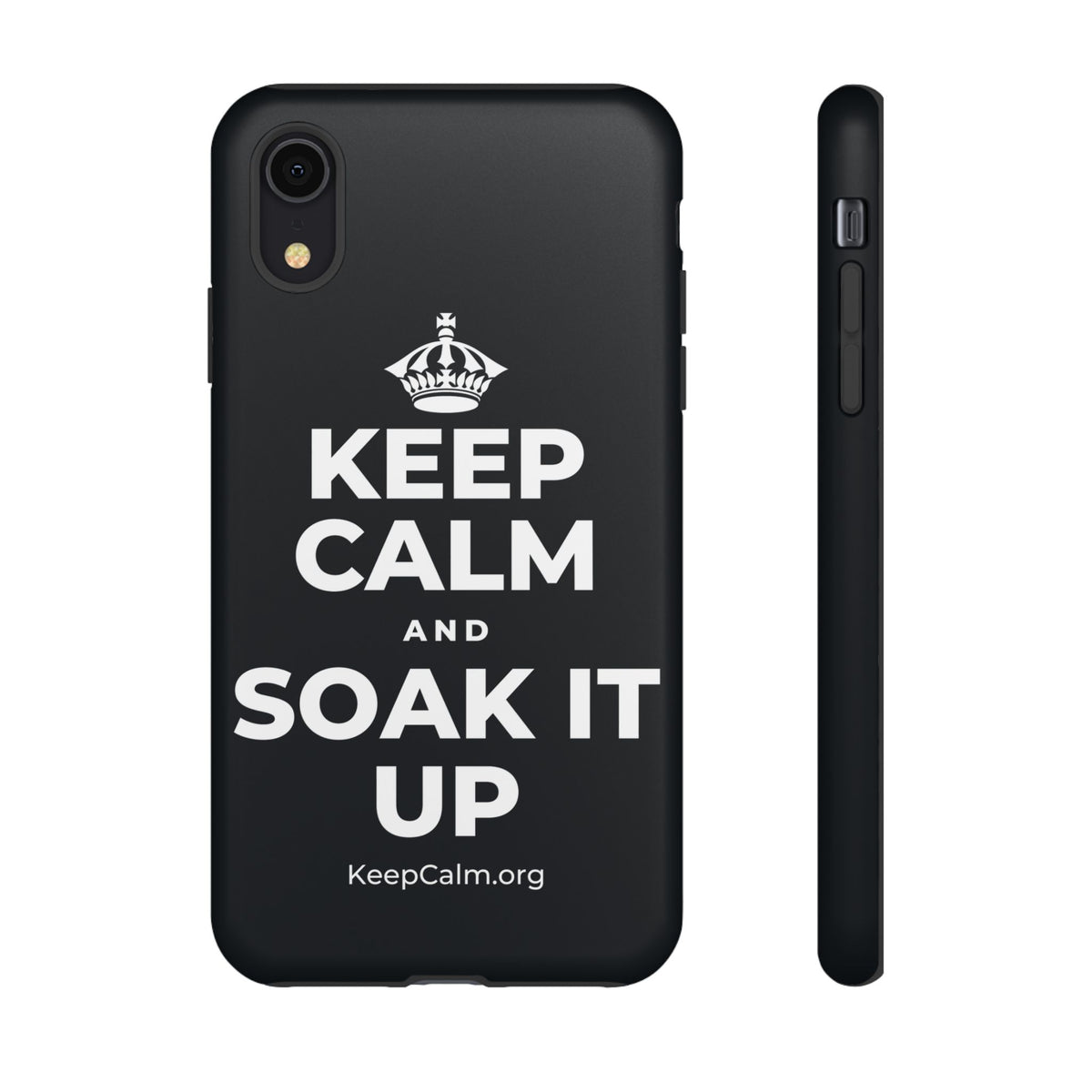 KEEP CALM AND SOAK IT UP Phone Case (Dark)
