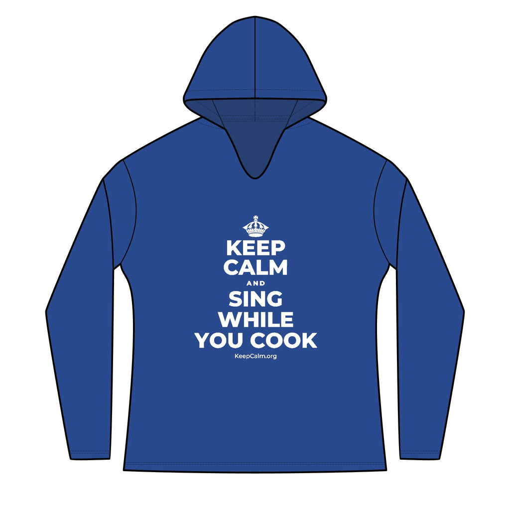 KEEP CALM AND SING WHILE YOU COOK Women's Long Sleeve Hoodie
