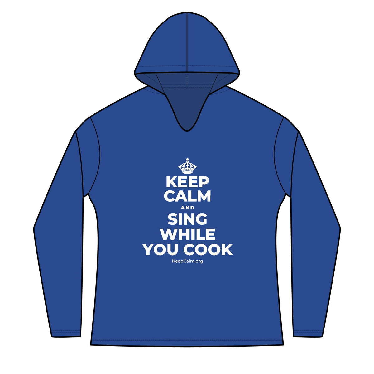 KEEP CALM AND SING WHILE YOU COOK Women's Long Sleeve Hoodie