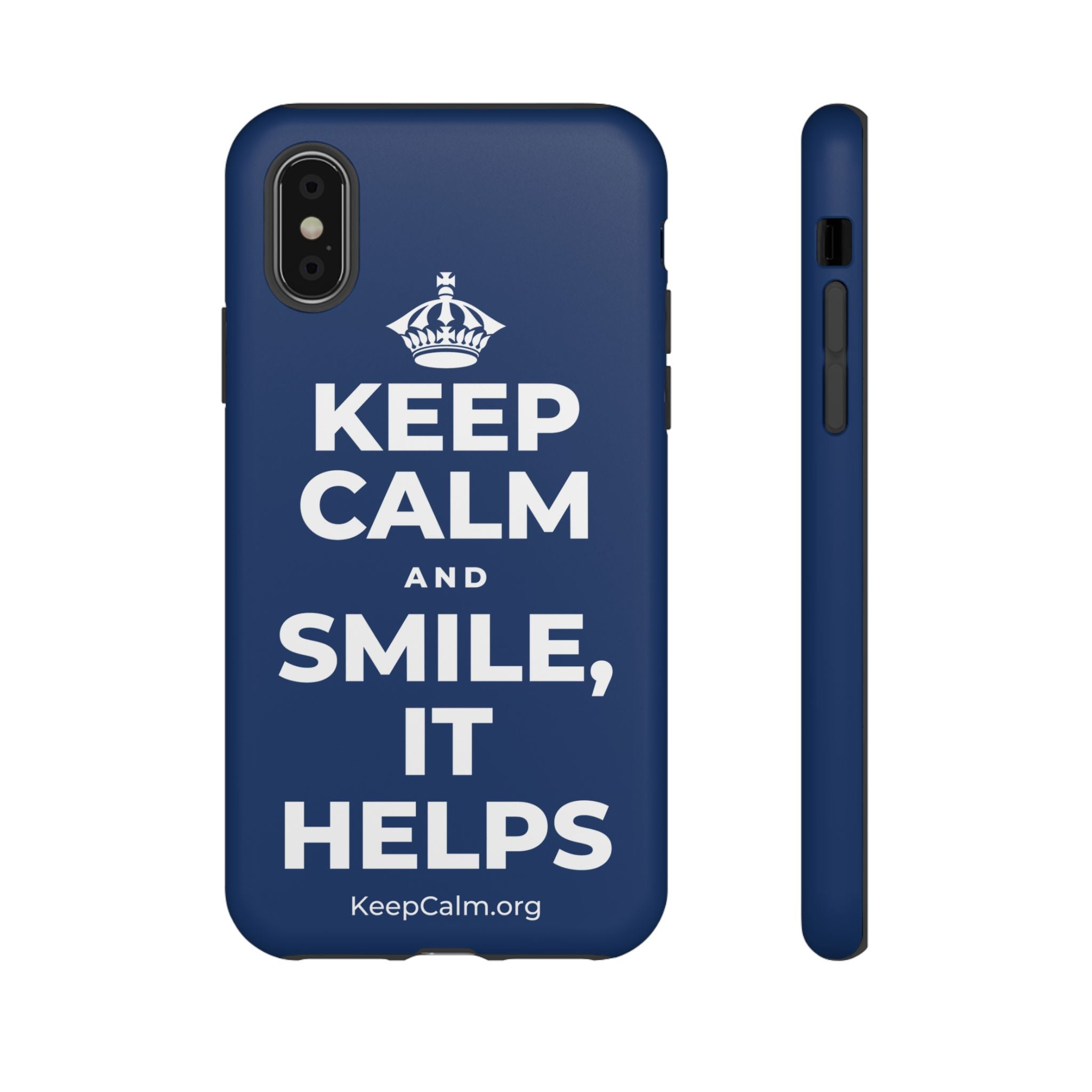 KEEP CALM AND SMILE, IT HELPS Phone Case