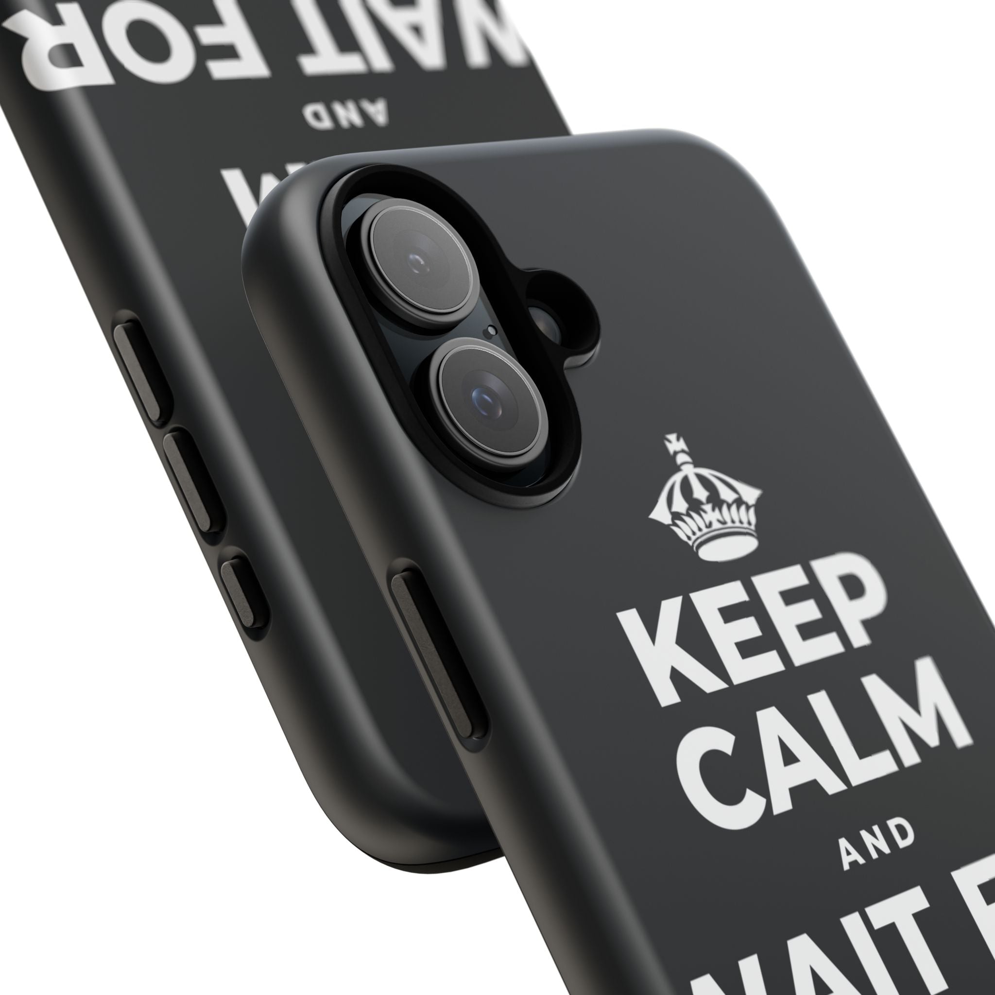 KEEP CALM AND WAIT FOR THE RAINBOW Phone Case (Dark)
