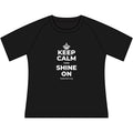 KEEP CALM AND SHINE ON Women's Raglan Tee