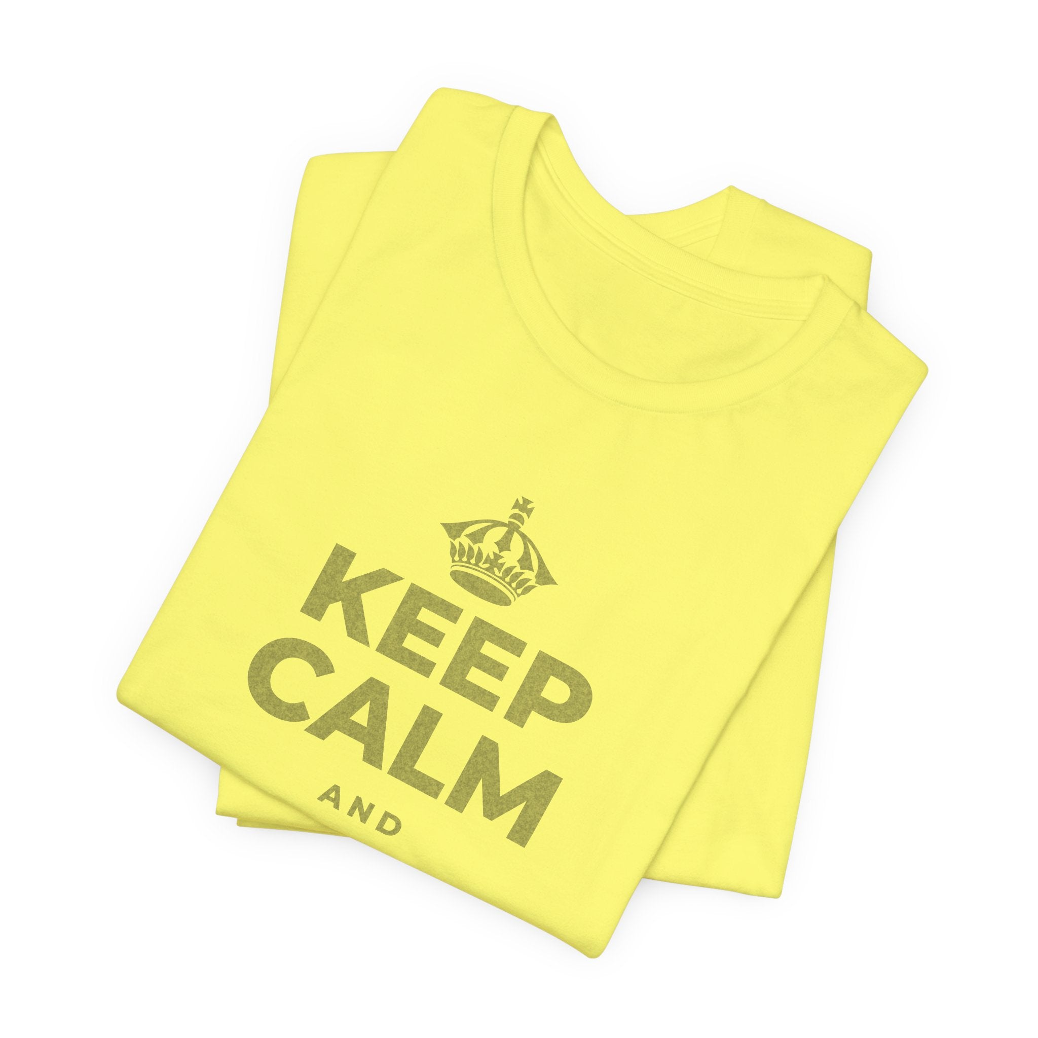 KEEP CALM AND BREATHE SLOW T-Shirt (Soft Cream–Heather Mauve)