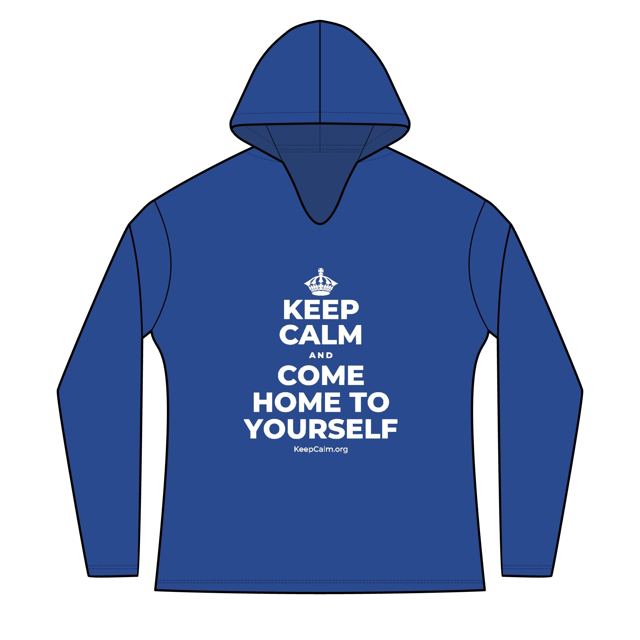 KEEP CALM AND COME HOME TO YOURSELF Women's Long Sleeve Hoodie