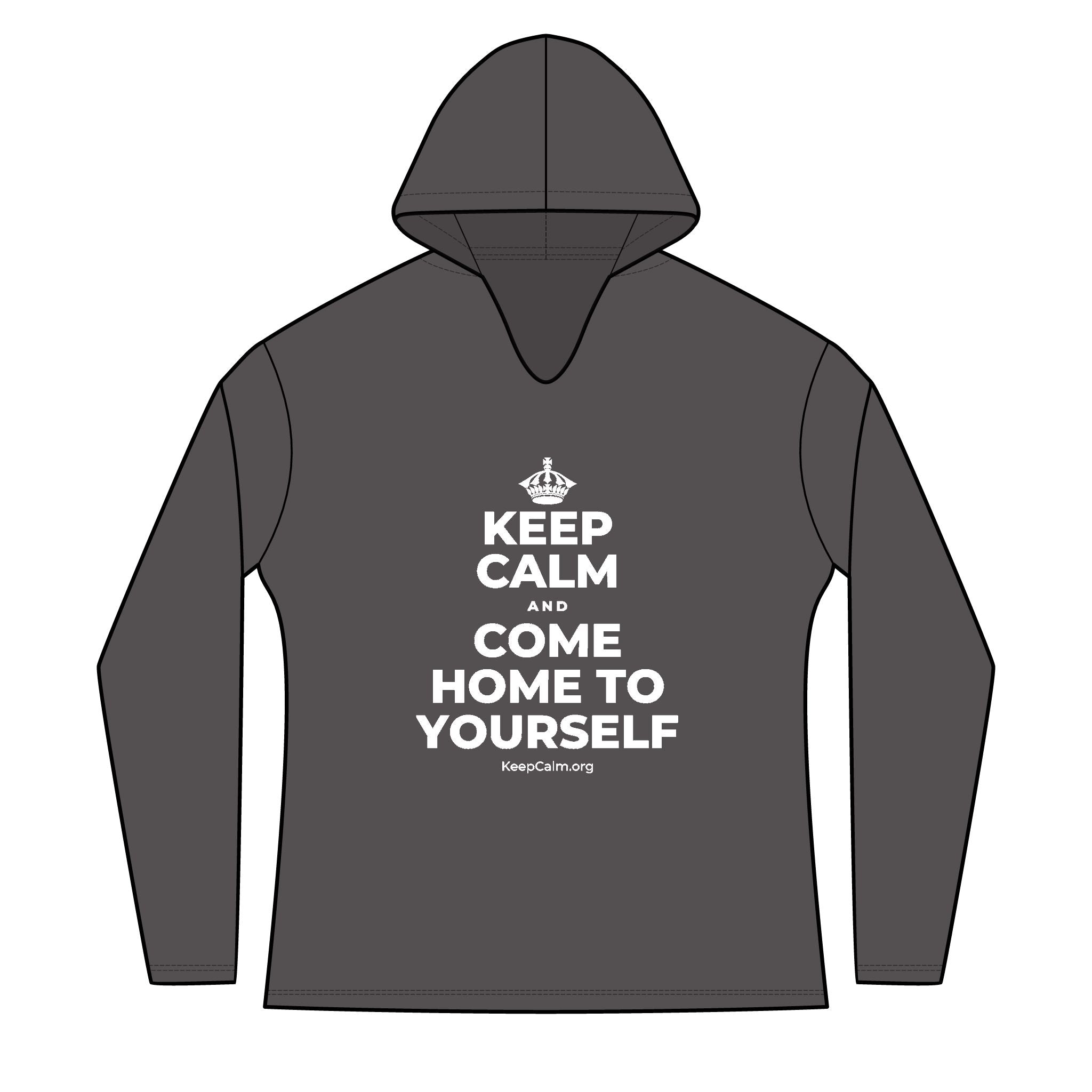 KEEP CALM AND COME HOME TO YOURSELF Women's Long Sleeve Hoodie