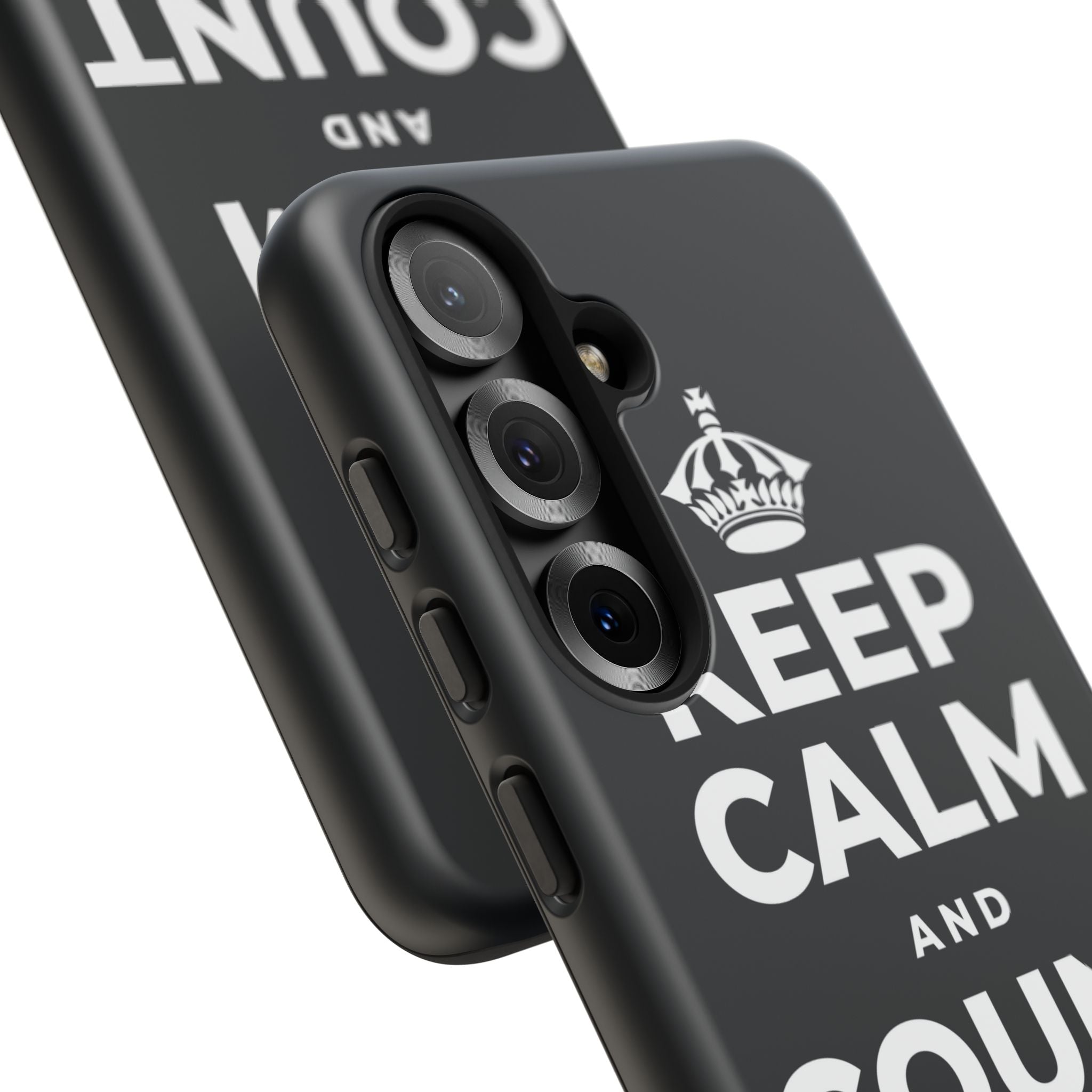 KEEP CALM AND COUNT SMALL WINS Phone Case (Dark)