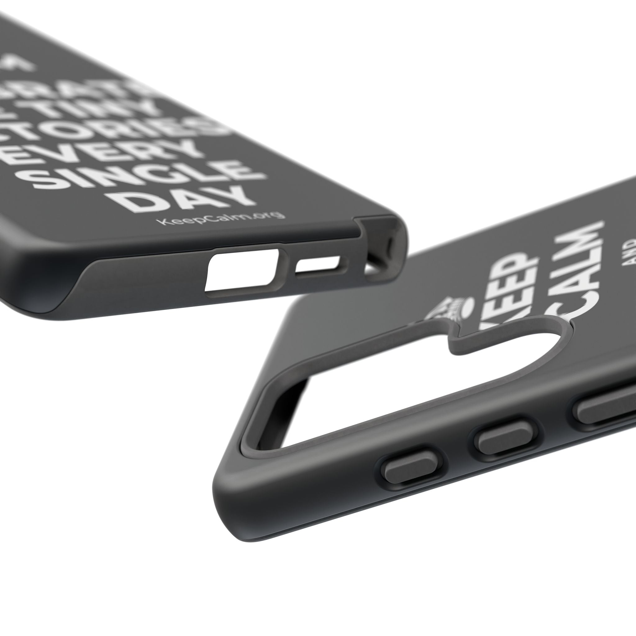 KEEP CALM AND CELEBRATE THE TINY VICTORIES EVERY SINGLE DAY Phone Case (Dark)