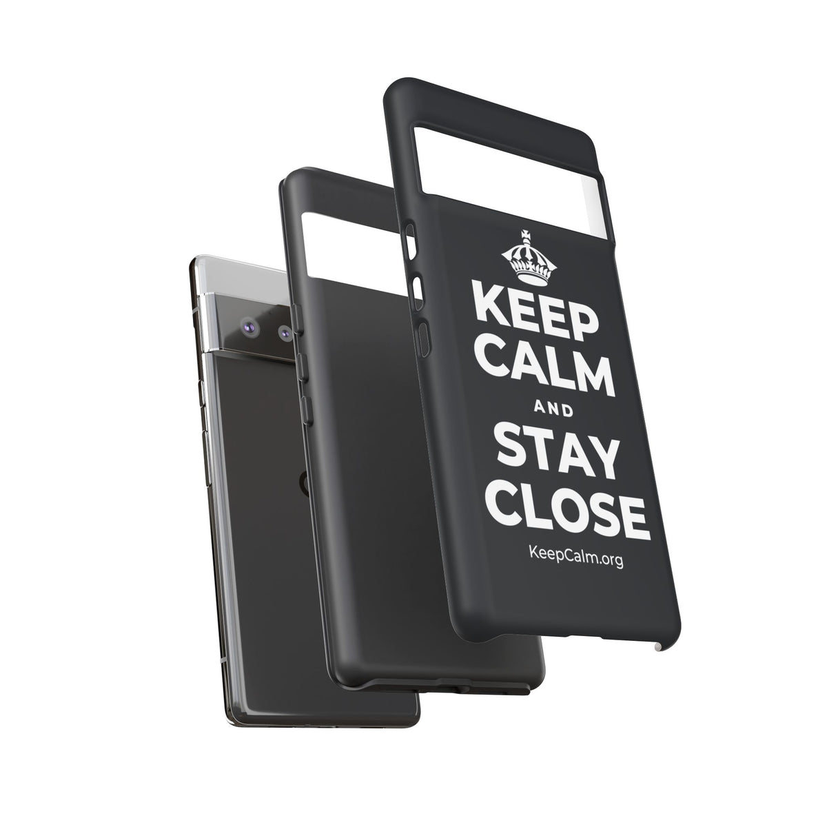 KEEP CALM AND STAY CLOSE Phone Case (Dark)