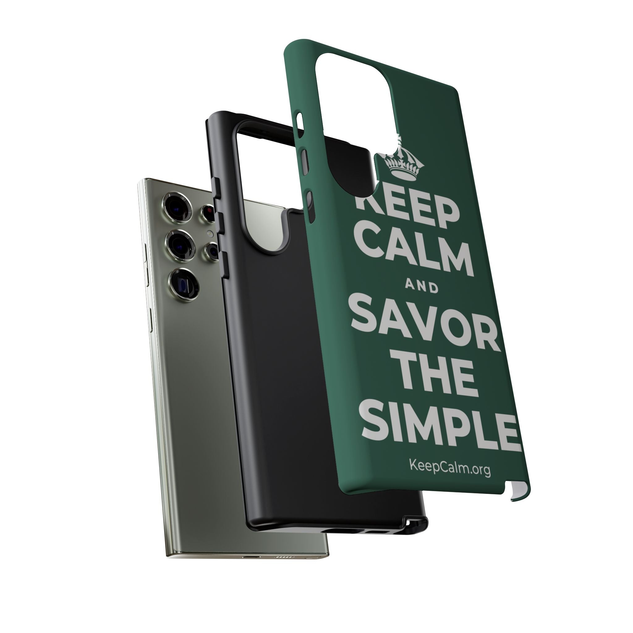 KEEP CALM AND SAVOR THE SIMPLE Phone Case