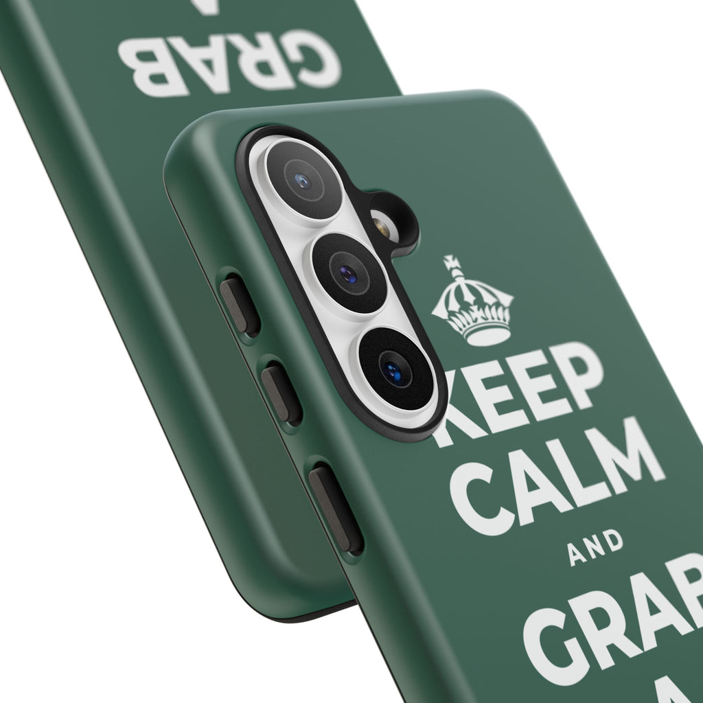 KEEP CALM AND GRAB A WARM DRINK Phone Case