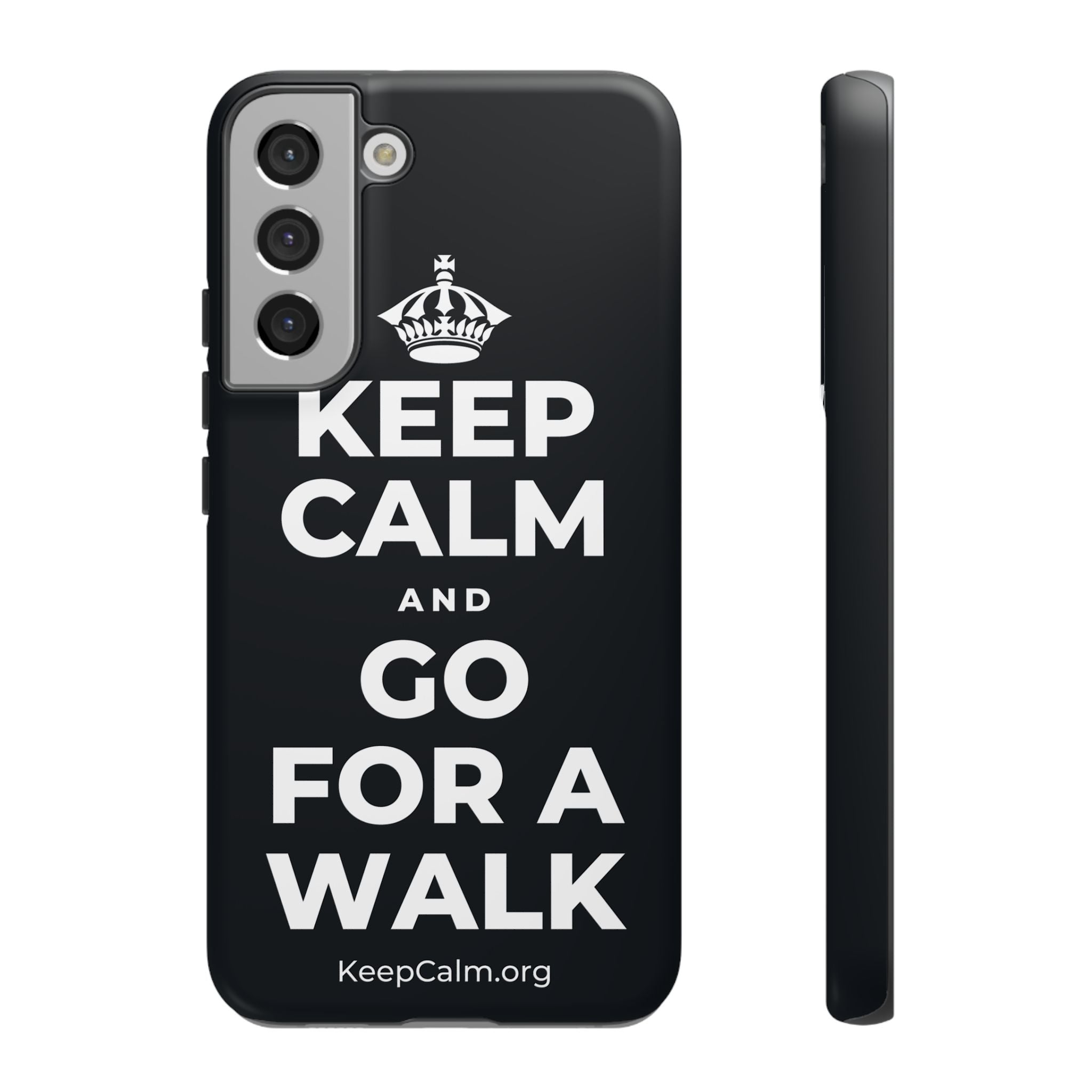 KEEP CALM AND GO FOR A WALK Phone Case (Dark)
