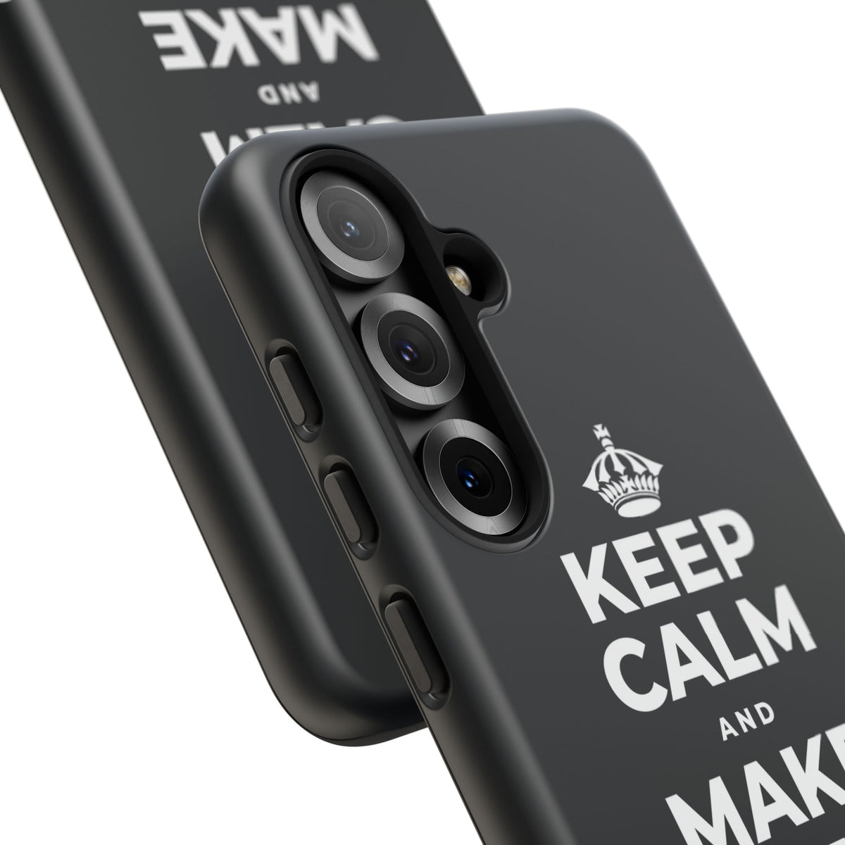 KEEP CALM AND MAKE SOMETHING TODAY Phone Case (Dark)
