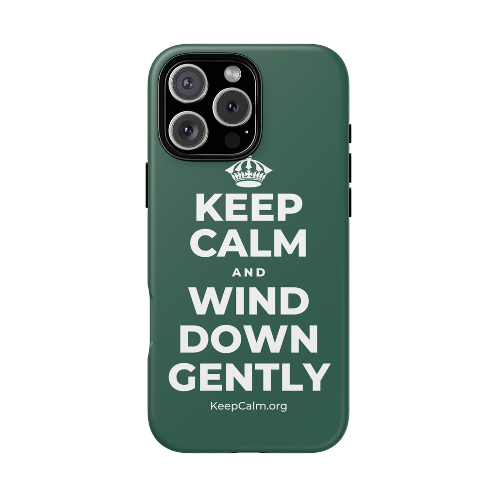 KEEP CALM AND WIND DOWN GENTLY Phone Case