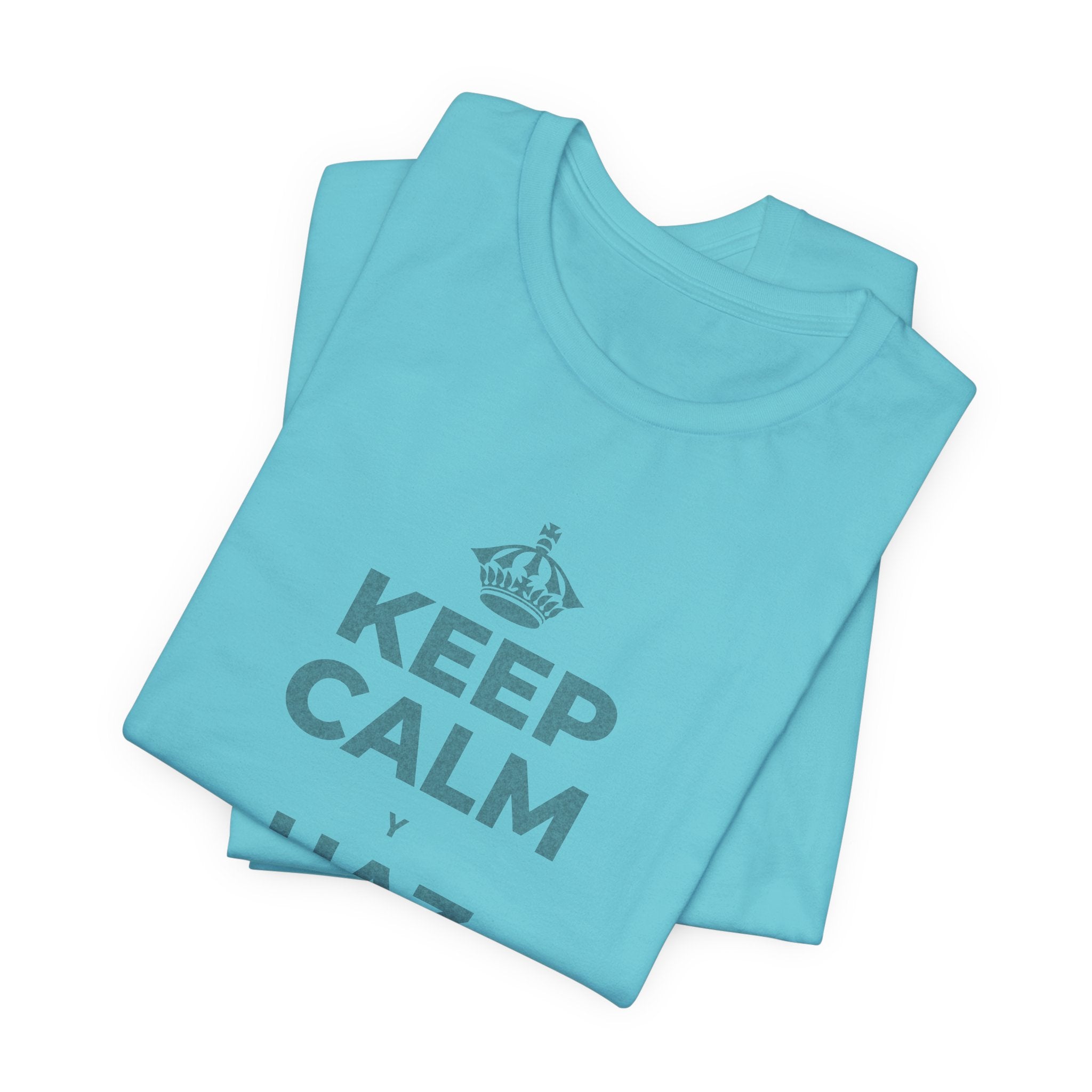 KEEP CALM Y HAZ COSAS DIFÍCILES T-Shirt (Soft Cream–Heather Mauve)