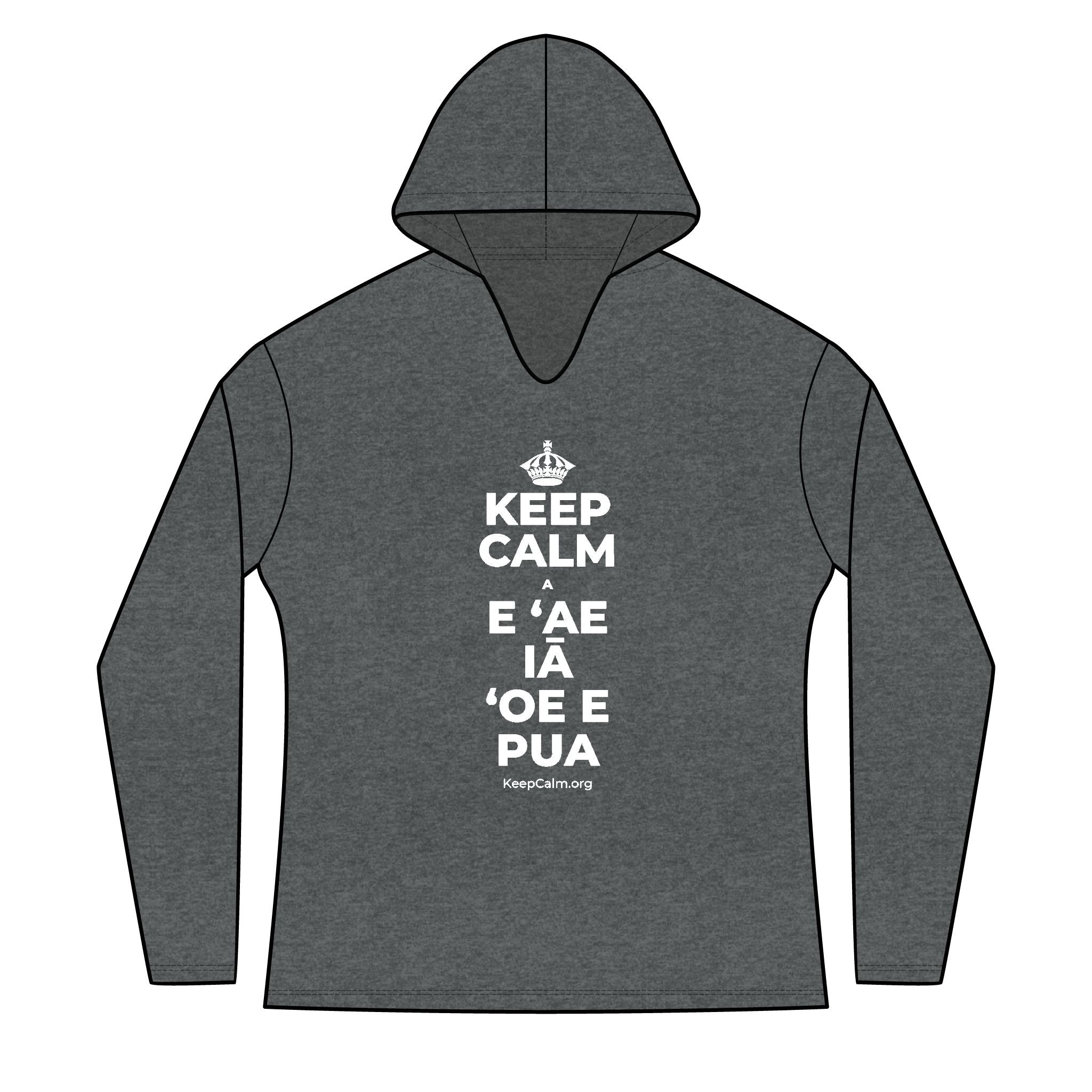 KEEP CALM A E ʻAE IĀ ʻOE E PUA Women's Long Sleeve Hoodie