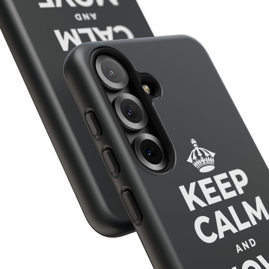 KEEP CALM AND MOVE FORWARD Phone Case (Dark)