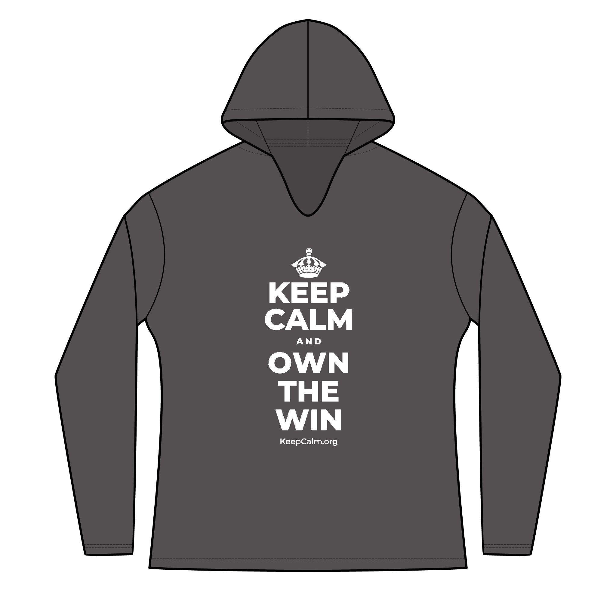 KEEP CALM AND OWN THE WIN Women's Long Sleeve Hoodie
