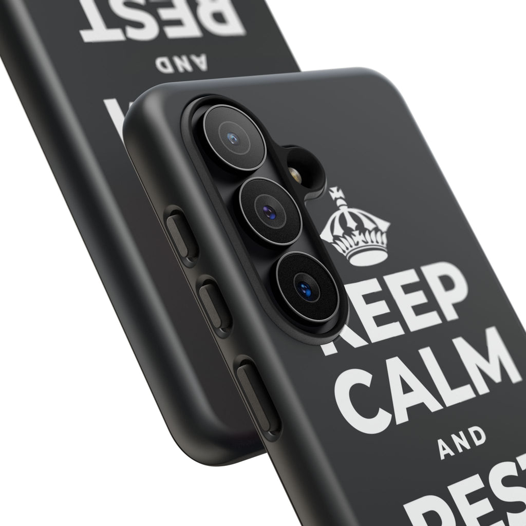 KEEP CALM AND REST YOUR EYES Phone Case (Dark)