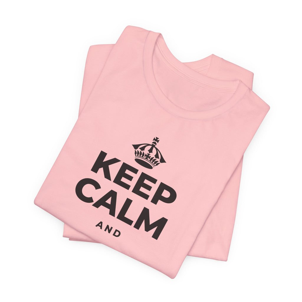 KEEP CALM AND احمِ سلامك T-Shirt (White–Asphalt)