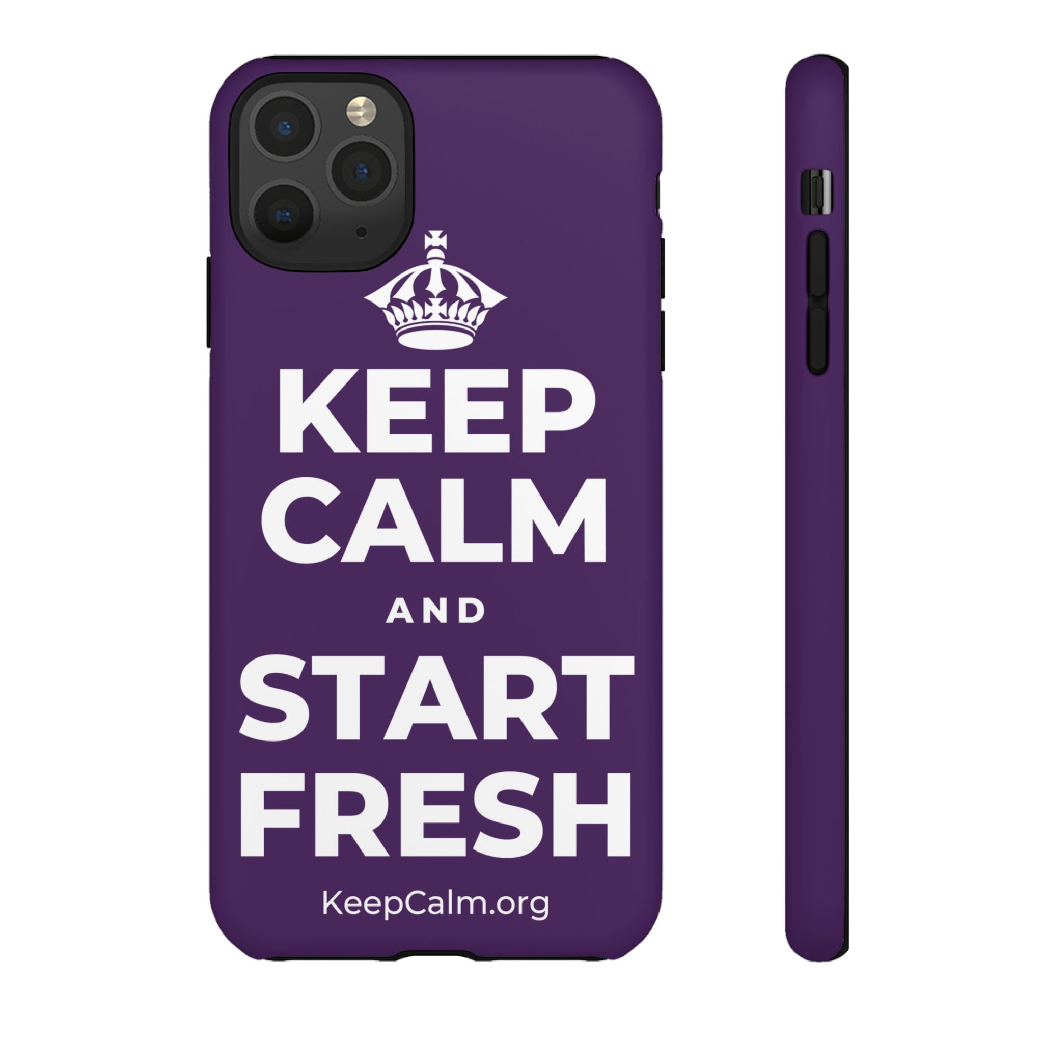 KEEP CALM AND START FRESH Phone Case