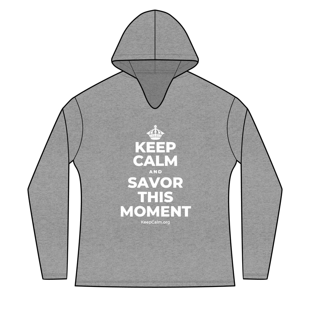 KEEP CALM AND SAVOR THIS MOMENT Women's Long Sleeve Hoodie