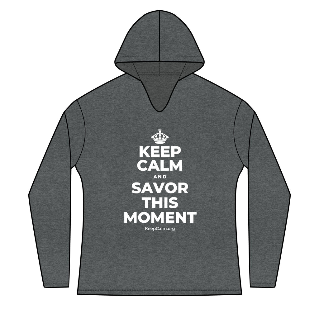 KEEP CALM AND SAVOR THIS MOMENT Women's Long Sleeve Hoodie