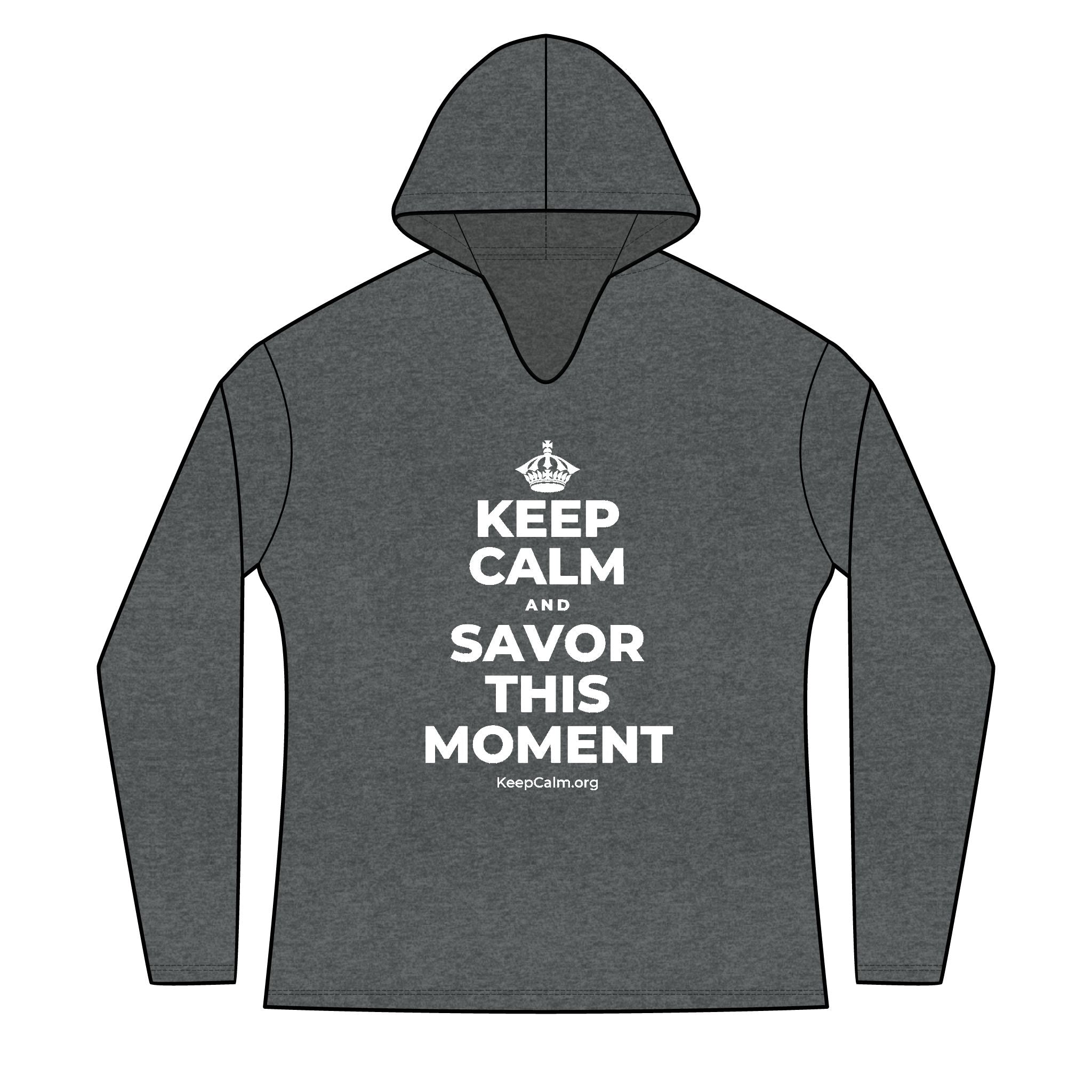 KEEP CALM AND SAVOR THIS MOMENT Women's Long Sleeve Hoodie