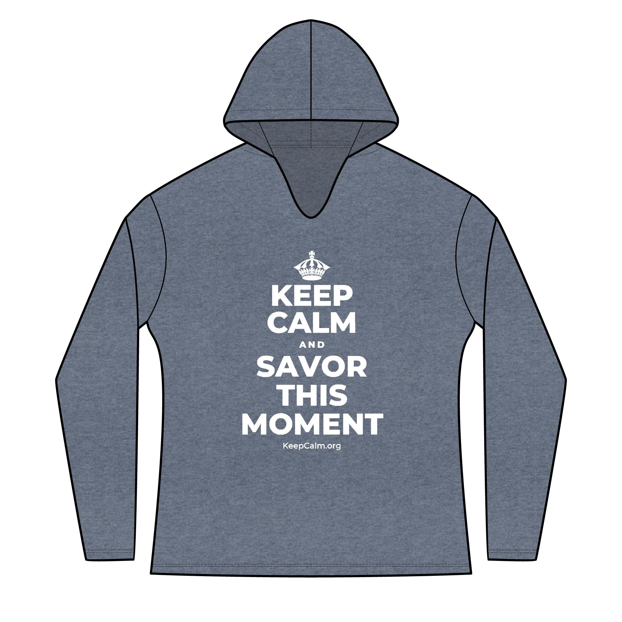 KEEP CALM AND SAVOR THIS MOMENT Women's Long Sleeve Hoodie