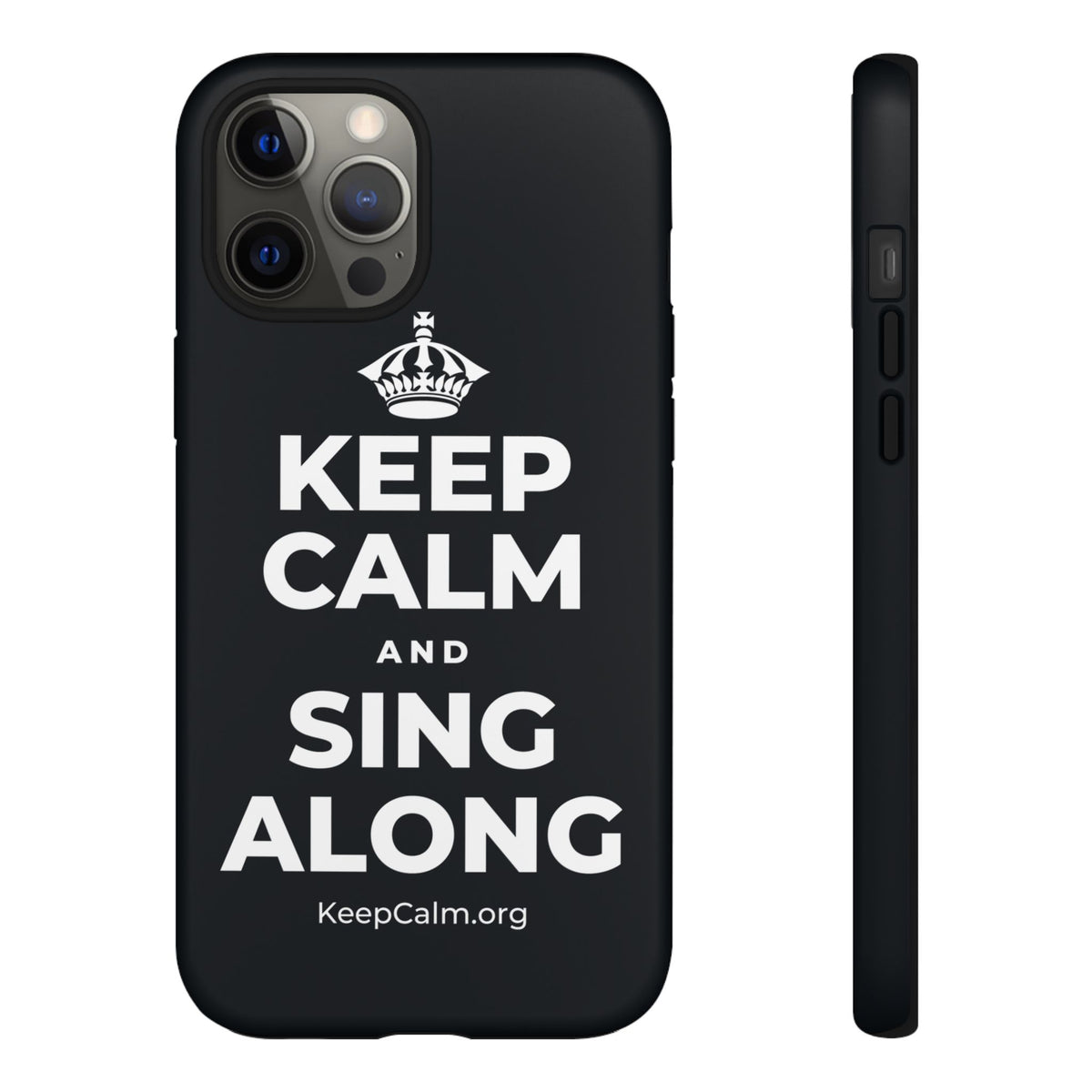 KEEP CALM AND SING ALONG Phone Case (Dark)
