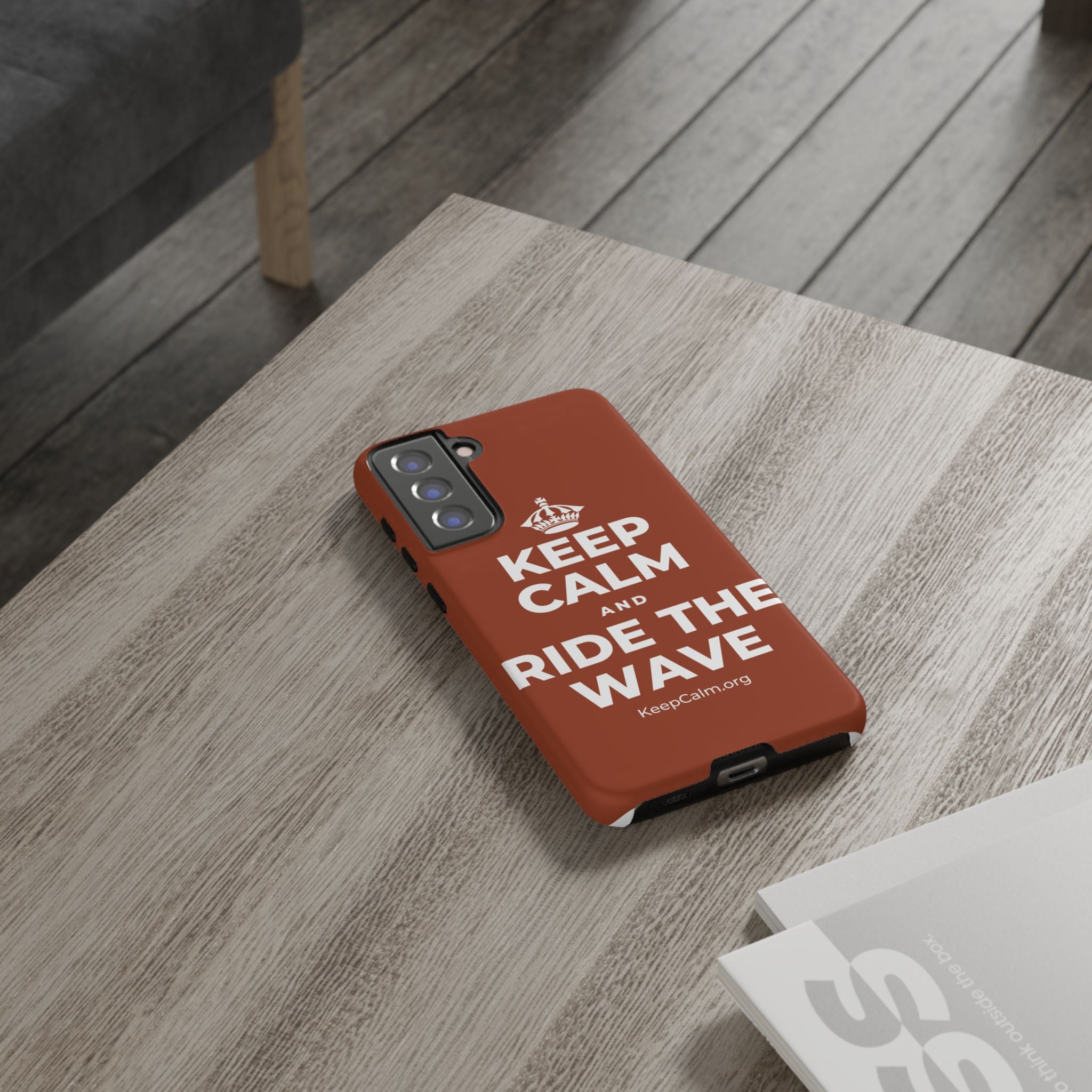 KEEP CALM AND RIDE THE WAVE Phone Case