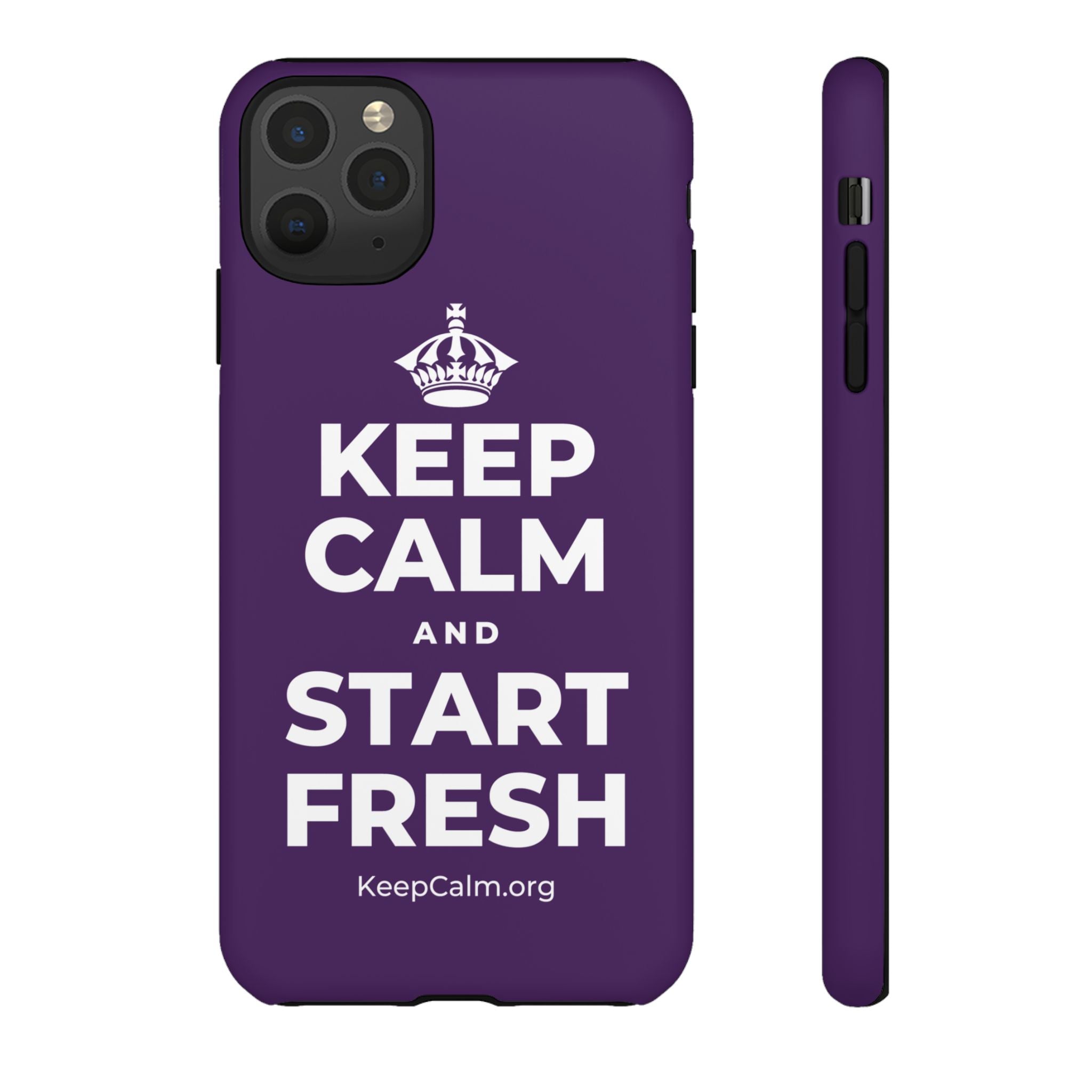 KEEP CALM AND START FRESH Phone Case